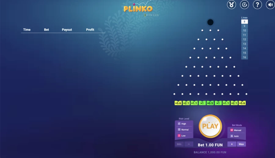 Plinko Spielversionen